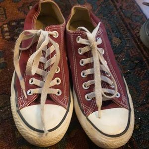 Red/ Maroon Converse All Star Chucks